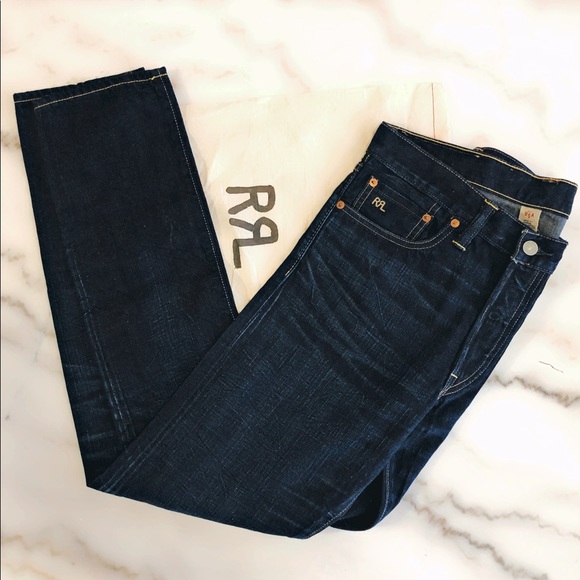 rrl slim narrow jean